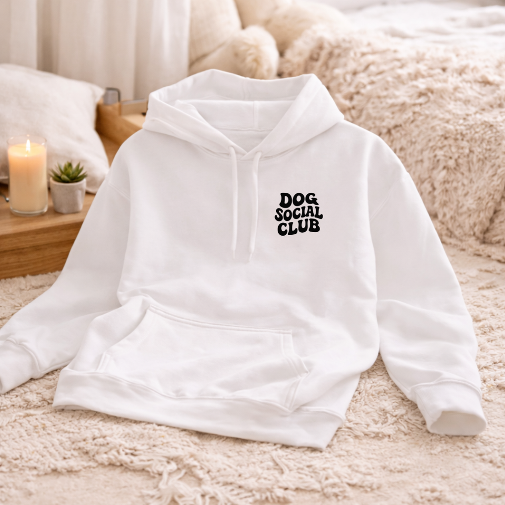 DOG SOCIAL CLUB Hoodie — Unisex Dog Lover Hoodie