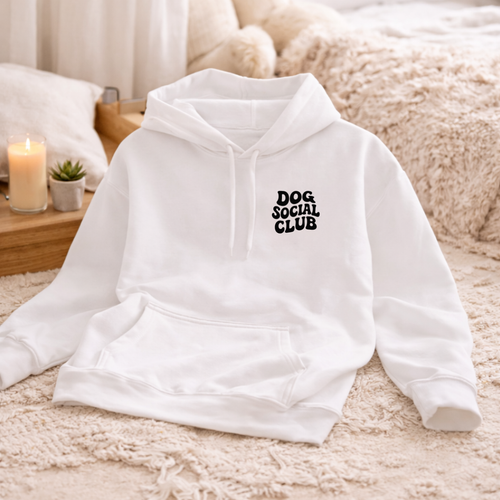 DOG SOCIAL CLUB Hoodie — Unisex Dog Lover Hoodie