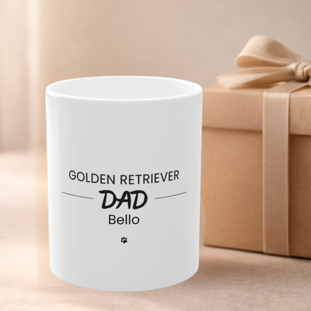 Personalized Golden Retriever Dad Mug