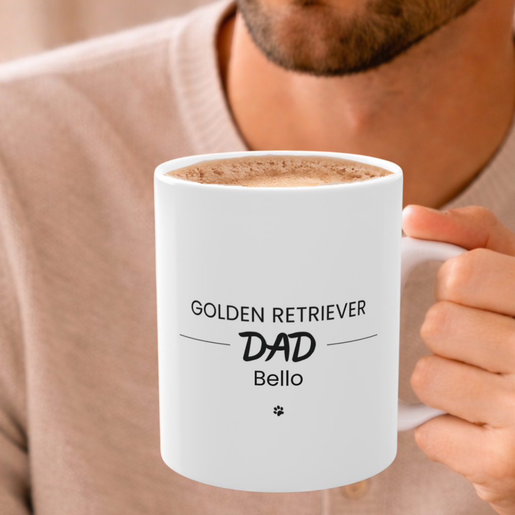 Personalized Golden Retriever Dad Mug