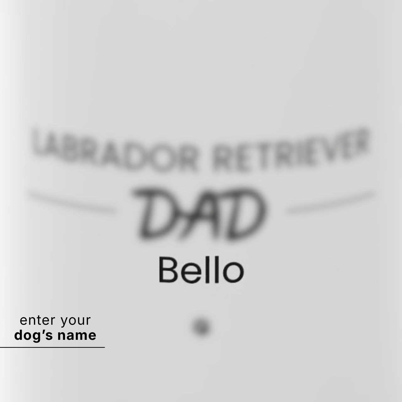 Personalized Labrador Retriever Dad Mug