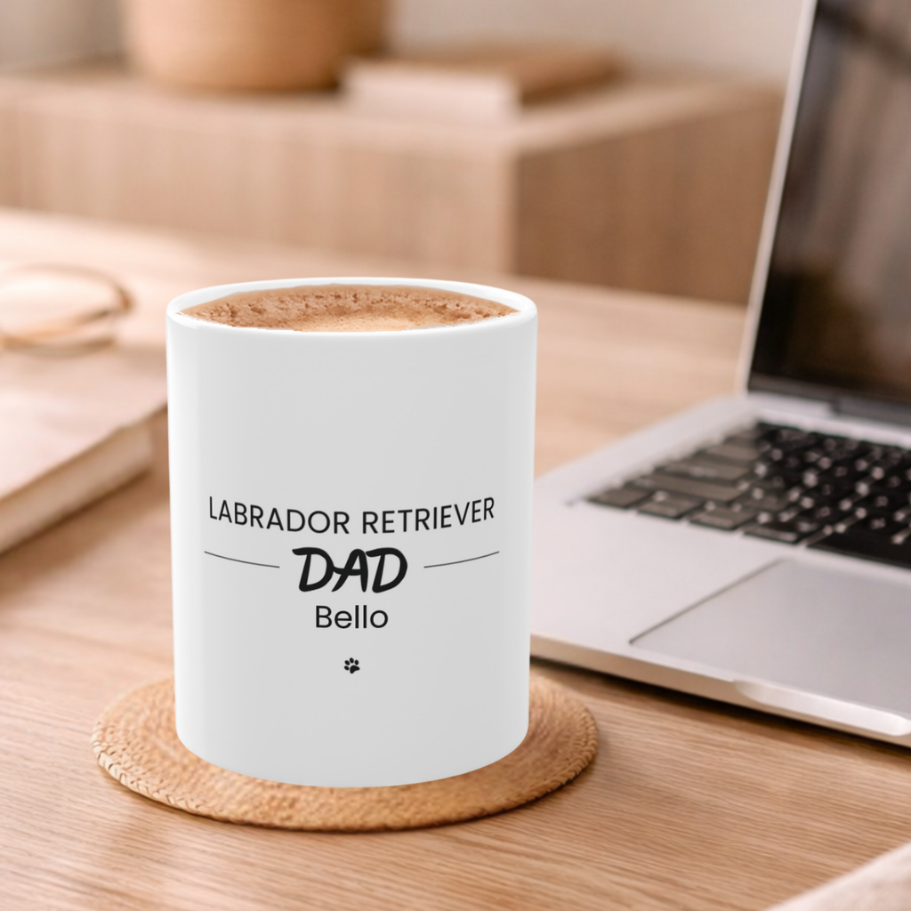 Personalized Labrador Retriever Dad Mug