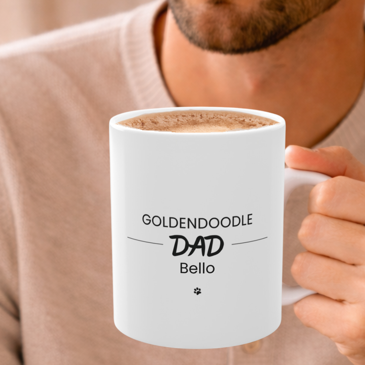 Personalized Goldendoodle Dad Mug