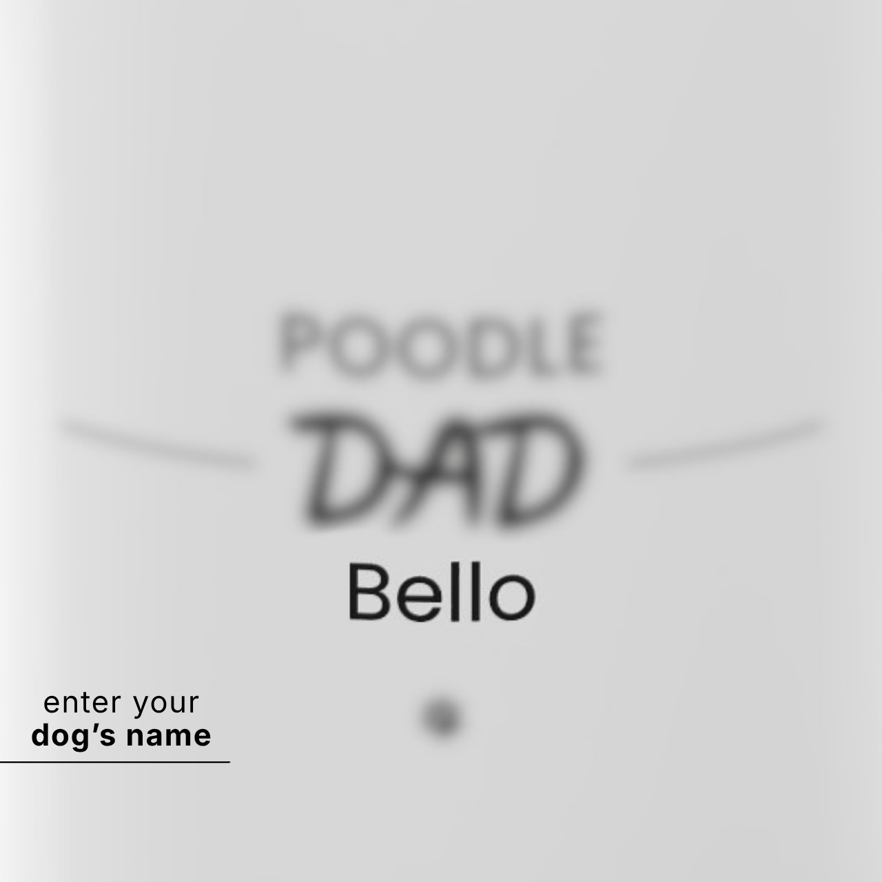 Personalized Poodle Dad Mug