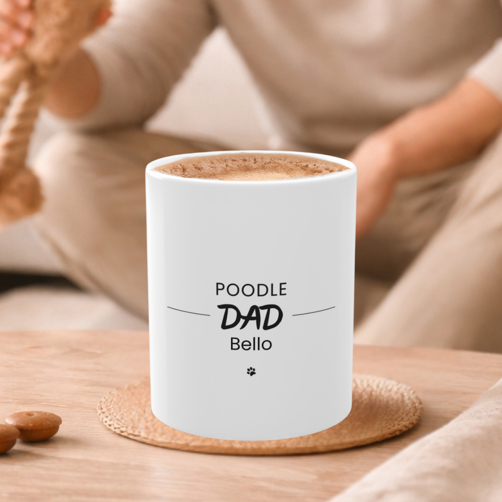 Personalized Poodle Dad Mug