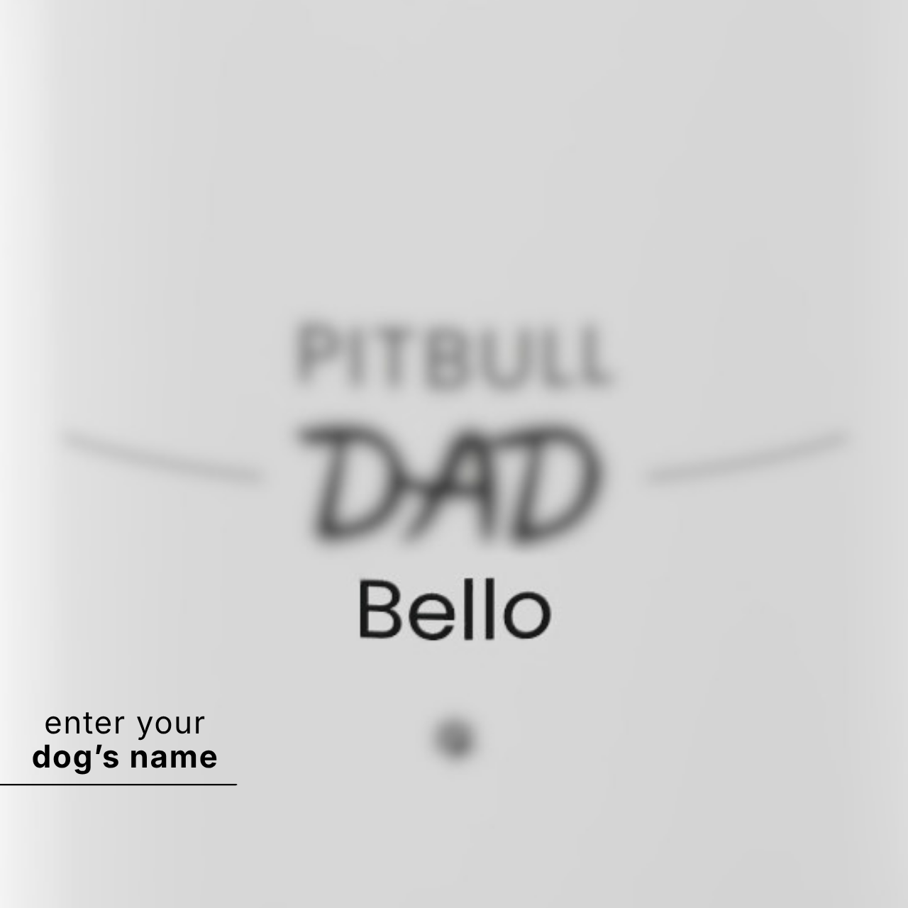 Personalized Pitbull Dad Mug