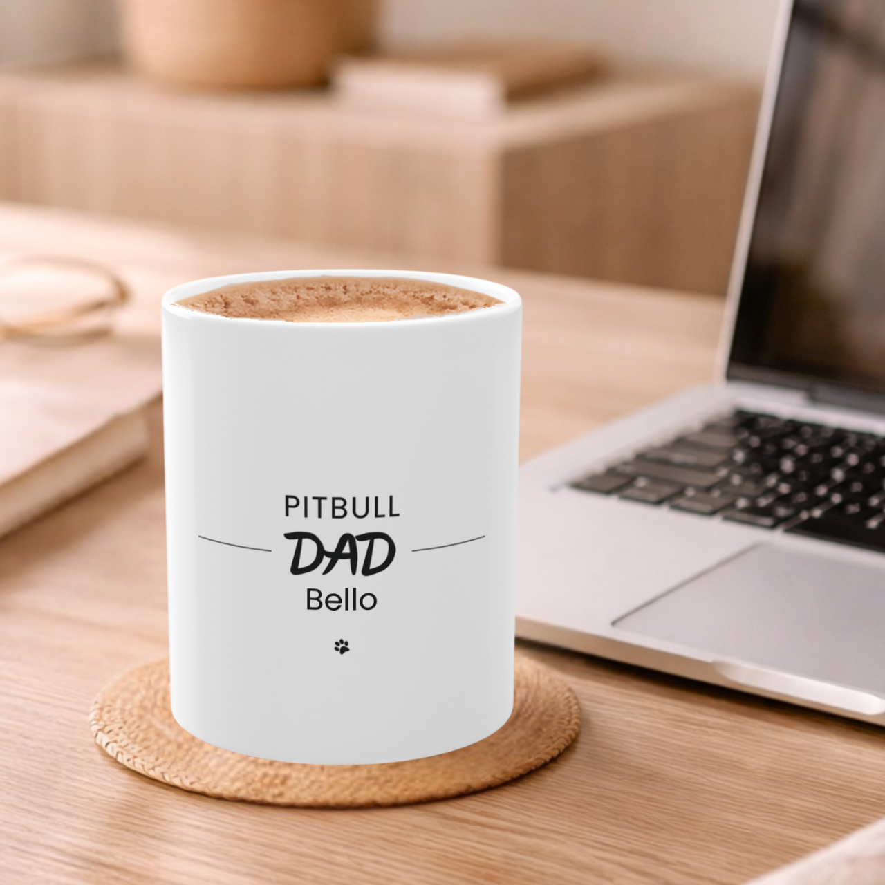 Personalized Pitbull Dad Mug