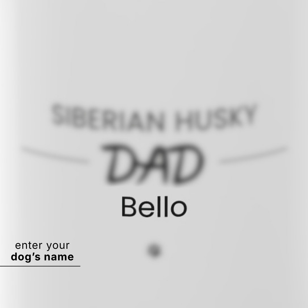 Personalized Siberian Husky Dad Mug