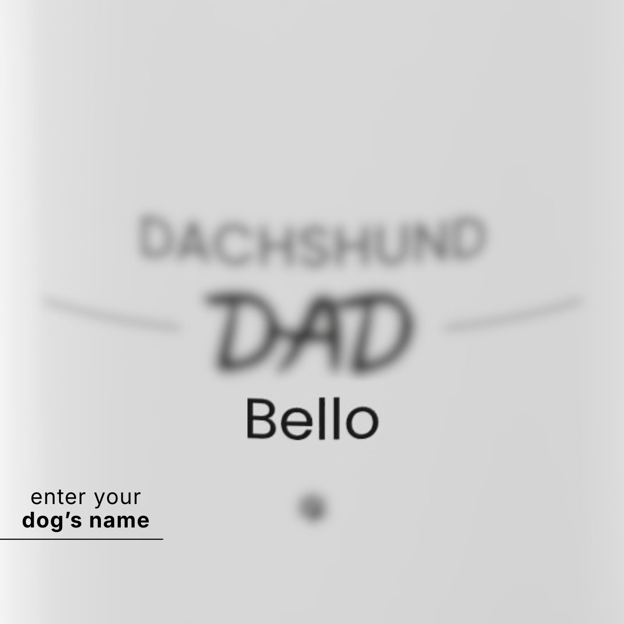 Personalized Dachshund Dad Mug