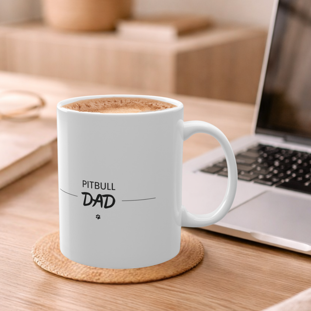 Pitbull Dog Dad Mug