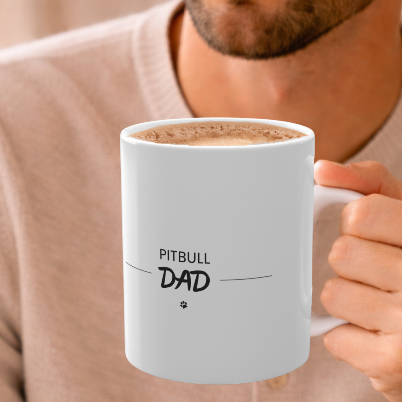 Pitbull Dog Dad Mug
