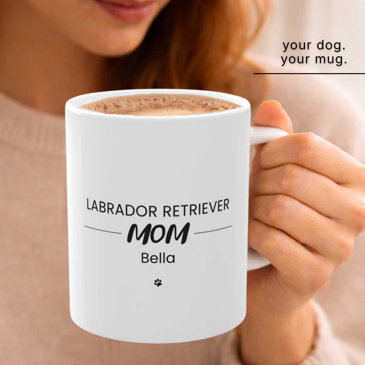 Personalized Labrador Retriever Mom Mug