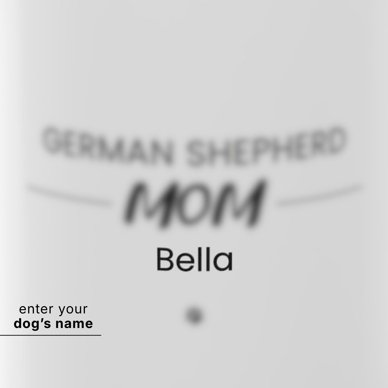 Personalized German Shepherd Mom Mug