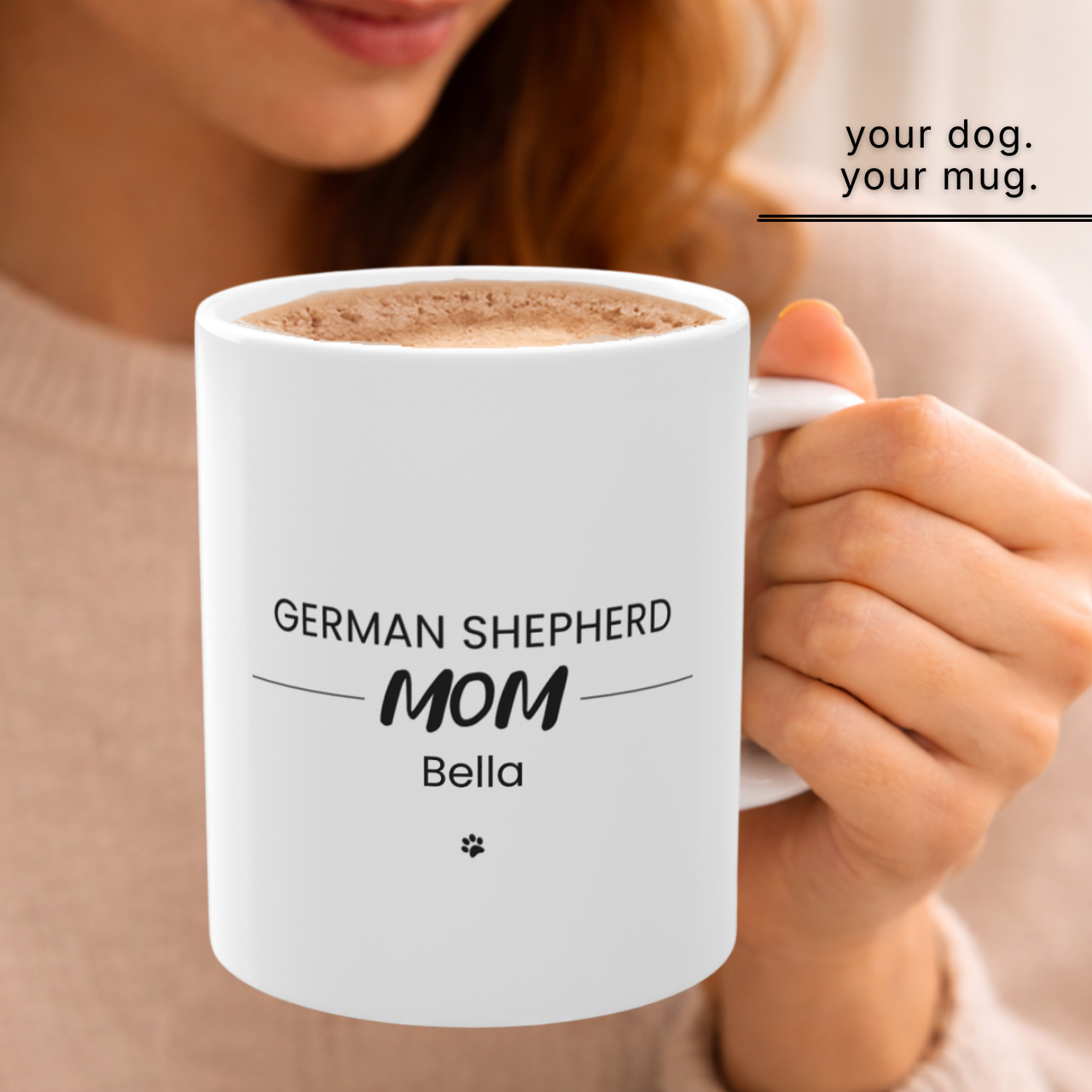 Personalized German Shepherd Mom Mug