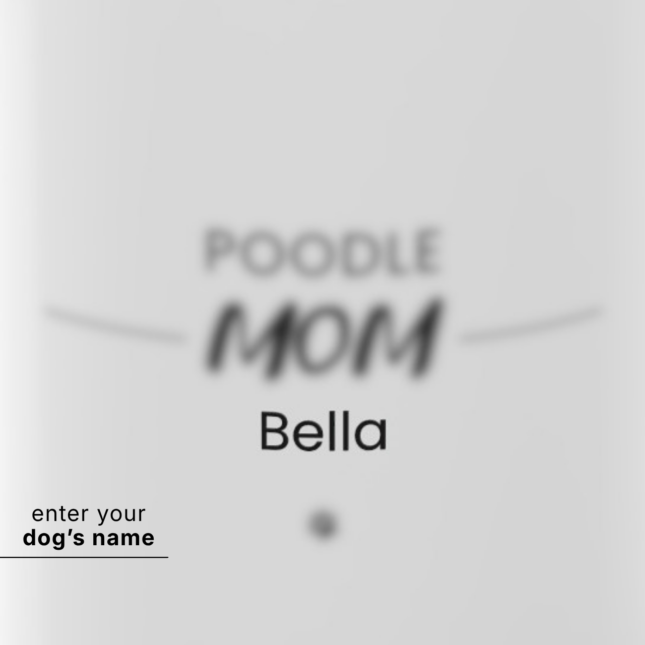 Personalized Poodle Mom Mug