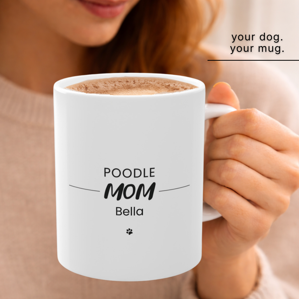 Personalized Poodle Mom Mug