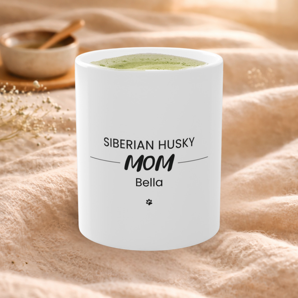 Personalized Siberian Husky Mom Mug