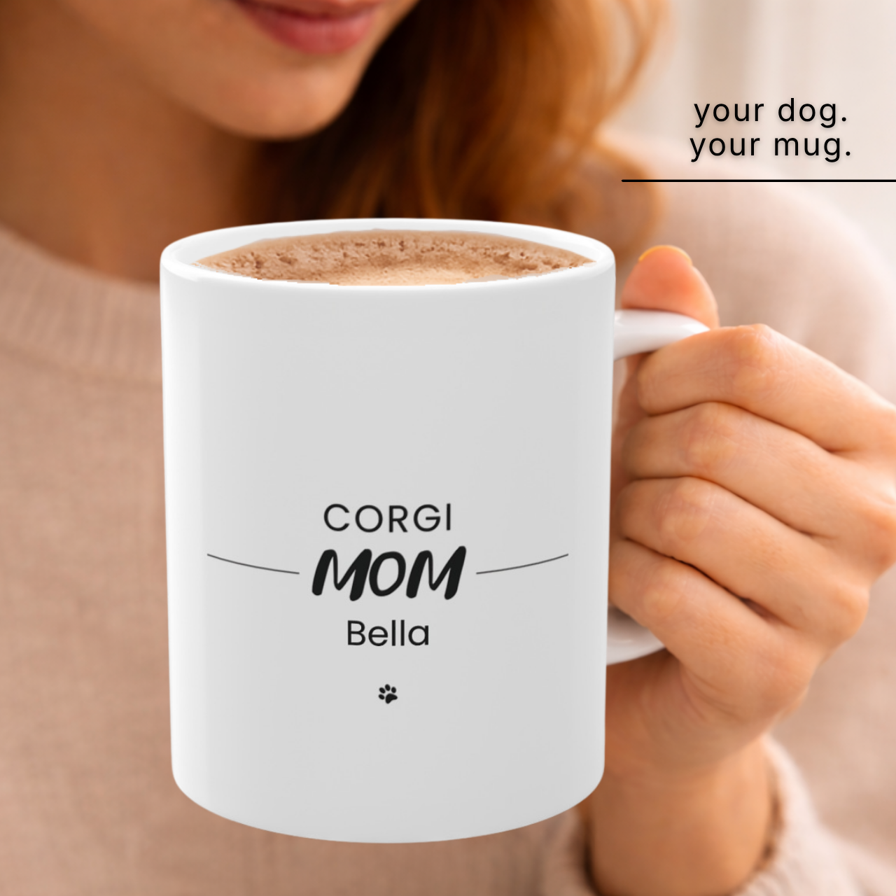 Personalized Corgi Mom Mug
